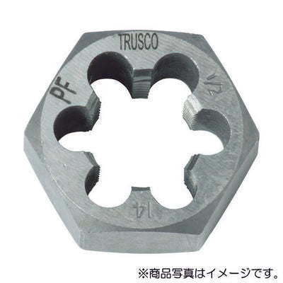 【メール便対応】トラスコ中山（TRUSCO）　六角サラエナットダイス PF1/8-28　【品番：TD6-1/8PF28】