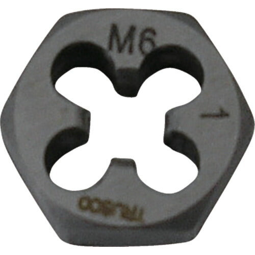 【メール便対応】トラスコ中山（TRUSCO）　六角サラエナットダイス 並目 M6×1.0　【品番：TD6-6X1.0】