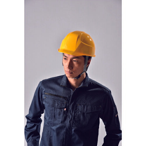 トラスコ中山（TRUSCO）　超軽量ヘルメット"軽帽" 通気孔付 ブルー　【品番：TD-AA17V-B】