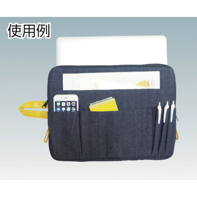 トラスコ中山（TRUSCO）　デニムタブレットケース カバータイプ ブラック　【品番：TDC-P202】