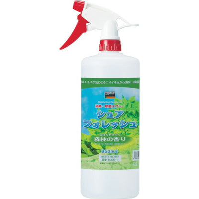【在庫処分】トラスコ中山（TRUSCO）　除菌・消臭剤シュアフォレッシュ スプレータイプ 950ML　【品番：TDDE-1】●