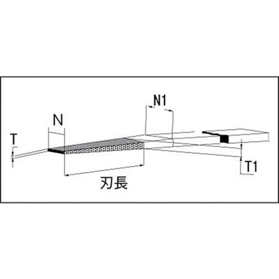 【メール便対応】トラスコ中山（TRUSCO）　ダイヤモンドテーパーヤスリ N6.25×T0.65 #170　【品番：TDH62491】