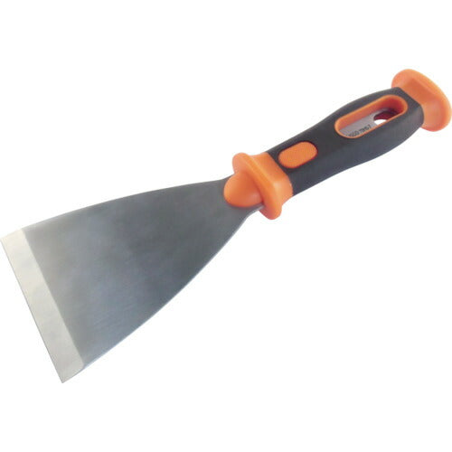 トラスコ中山（TRUSCO）　ステンレスハンマーへらTPR樹脂柄 Y型直刃76mm　【品番：TDHS-7】