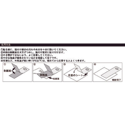 【メール便対応】トラスコ中山（TRUSCO）　どこでもハトメ2個入り 40mm×320mm　【品番：TDHT-2P】
