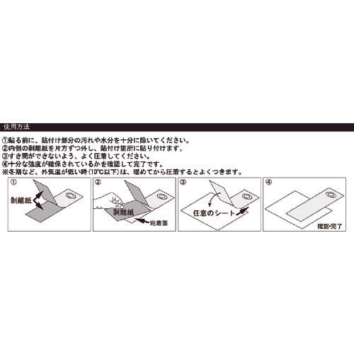 【メール便対応】トラスコ中山（TRUSCO）　どこでもハトメ2個入り 40mm×320mm　【品番：TDHT-2P】
