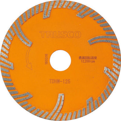 トラスコ中山（TRUSCO）　ダイヤモンドカッタープロテクトウエーブ 125×2.0T×22　【品番：TDHW-125】