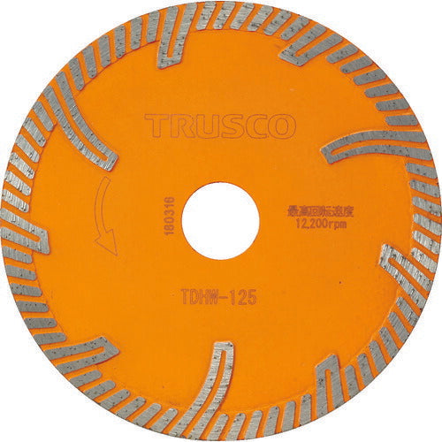 トラスコ中山（TRUSCO）　ダイヤモンドカッタープロテクトウエーブ 125×2.0T×22　【品番：TDHW-125】