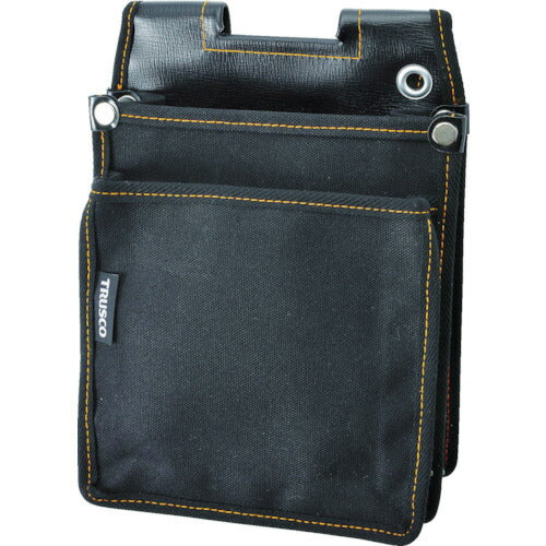 トラスコ中山（TRUSCO）　内線工事用電工腰袋 前ポケット付　【品番：TDI-M-BK】