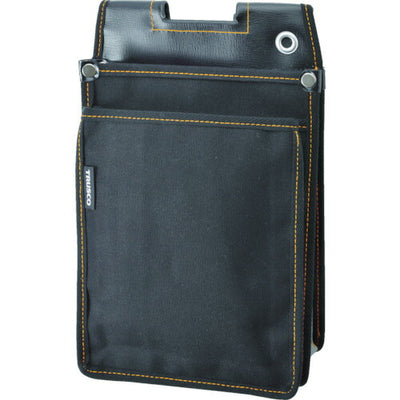 トラスコ中山（TRUSCO）　外線工事用電工腰袋 前ポケット付　【品番：TDO-L-BK】