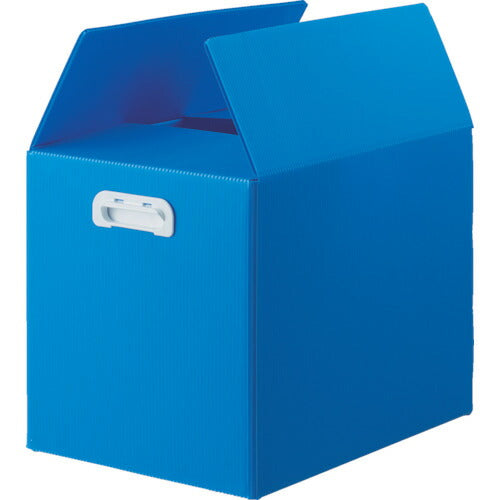 トラスコ中山（TRUSCO）　ダンボールプラスチックケース 5枚セット A3サイズ 取っ手穴なし ブルー　【品番：TDP-A3D-5B】