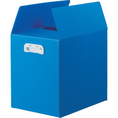 トラスコ中山（TRUSCO）　ダンボールプラスチックケース 5枚セット B4サイズ 取っ手穴なし ブルー　【品番：TDP-B4D-5B】