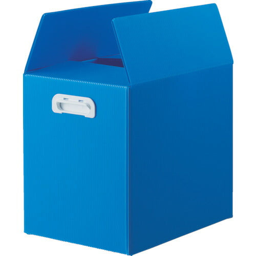 トラスコ中山（TRUSCO）　ダンボールプラスチックケース 5枚セット B4サイズ 取っ手穴なし ブルー　【品番：TDP-B4D-5B】