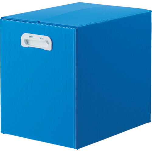 トラスコ中山（TRUSCO）　ダンボールプラスチックケース 5枚セット B4サイズ 取っ手穴なし ブルー　【品番：TDP-B4D-5B】