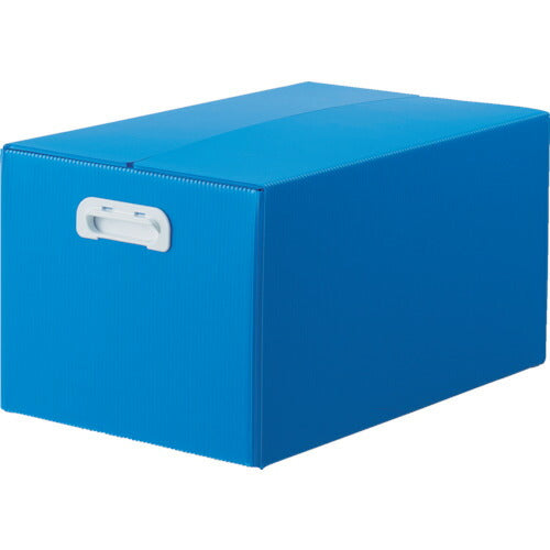 トラスコ中山（TRUSCO）　ダンボールプラスチックケース 5枚セット 果物箱サイズ 取っ手穴なし ブルー　【品番：TDP-KMD-5B】