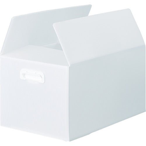 トラスコ中山（TRUSCO）　ダンボールプラスチックケース 5枚セット 果物箱サイズ 取っ手穴なし 半透明　【品番：TDP-KMD-5TM】