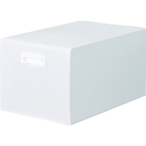 トラスコ中山（TRUSCO）　ダンボールプラスチックケース 5枚セット 果物箱サイズ 取っ手穴なし 半透明　【品番：TDP-KMD-5TM】