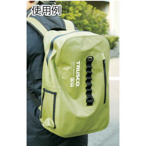 トラスコ中山（TRUSCO）　防水ターポリンデイパック OD　【品番：TDYB-OD】