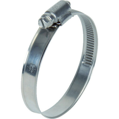 トラスコ中山（TRUSCO）　ホースバンド オールステンレス 傷防止タイプ （10個入）　【品番：TE13-90】