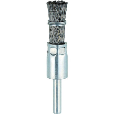【メール便対応】トラスコ中山（TRUSCO）　筒型ブラシΦ15×軸6 鋼線0.3 くくりタイプ　【品番：TEB-15S】