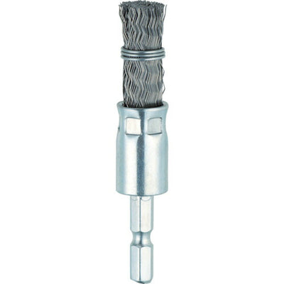 【メール便対応】トラスコ中山（TRUSCO）　六角軸筒型ブラシΦ15×6.35 鋼線0.3 くくりタイプ　【品番：TEB6-15S】