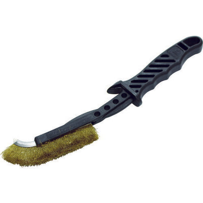 【メール便対応】トラスコ中山（TRUSCO）　チャンネルブラシ EグリップJ型 真鍮線　【品番：TEBJ-BR】