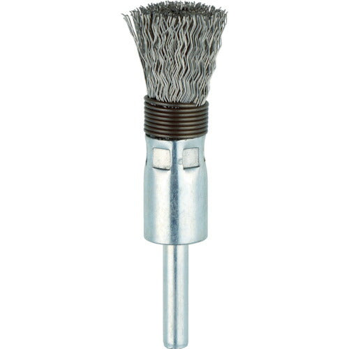 【メール便対応】トラスコ中山（TRUSCO）　筒型ブラシΦ15×軸6 SUS 0.3スプリング付　【品番：TEBS-15SUS】