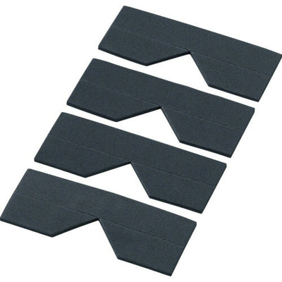 トラスコ中山（TRUSCO）　エッジクッションテープ コーナー用 ブラック 4枚入　【品番：TECC-50BK】