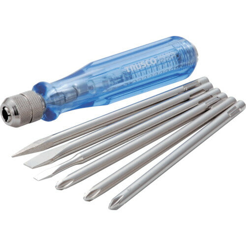 トラスコ中山（TRUSCO）　検電器付ドライバーセット 6本組 低圧用　【品番：TED-526】