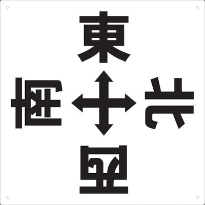 トラスコ中山（TRUSCO）　表示板 東西南北 420×420　【品番：TE-EWSN-420】
