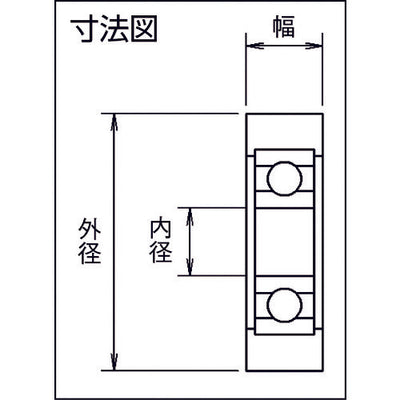 【メール便対応】トラスコ中山（TRUSCO）　樹脂ベアリング Eシリーズ フラットタイプ軸穴 外径13mm　【品番：TEFH1304】
