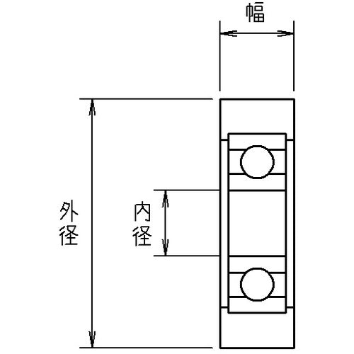 【メール便対応】トラスコ中山（TRUSCO）　樹脂ベアリング Eシリーズ フラットタイプ軸穴 外径13mm　【品番：TEFH1304】