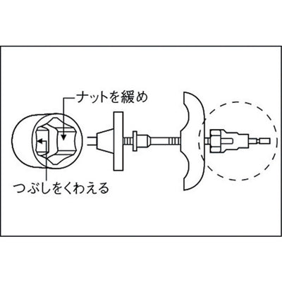 トラスコ中山（TRUSCO）　電動ドライバーソケット アイビー取付用 21mm　【品番：TEFT-21】