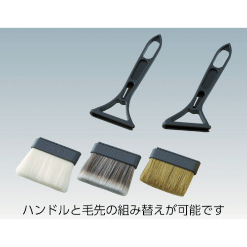 【メール便対応】トラスコ中山（TRUSCO）　E-GRIP ダスター刷毛用 50MM 平型 ハンドルセット　【品番：TEGD-50HH】