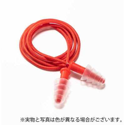 【メール便対応】トラスコ中山（TRUSCO）　耳栓シリコンフランジ型 金属探知反応タイプ（コード付き、ケース入り）　【品番：DEP-209SC】