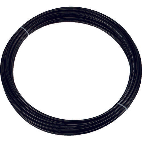 トラスコ中山（TRUSCO）　ポリウレタンチューブ 12×8.0mm 10m巻 黒　【品番：TEN-12-10-BK】