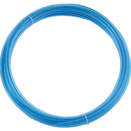 トラスコ中山（TRUSCO）　ポリウレタンチューブ 12×8.0mm 10m巻 クリアブルー　【品番：TEN-12-10-CBL】