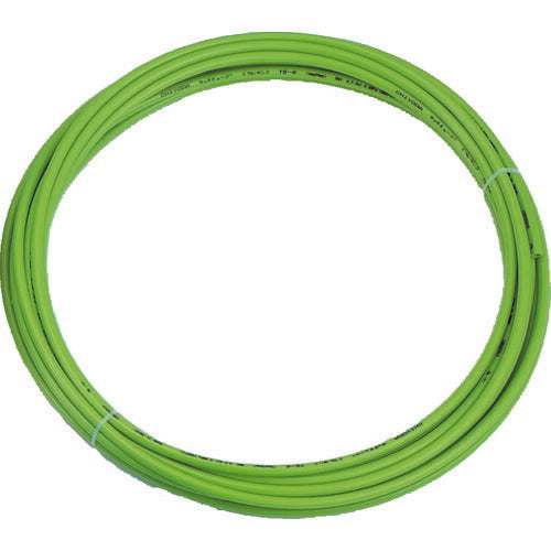 トラスコ中山（TRUSCO）　ポリウレタンチューブ 12×8.0mm 10m巻 ライトグリーン 　【品番：TEN-12-10-LG】
