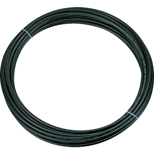 トラスコ中山（TRUSCO）　ポリウレタンチューブ 4×2.5mm 10m巻 黒　【品番：TEN-4X2.5-10-BK】