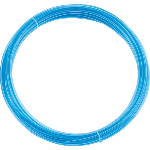 トラスコ中山（TRUSCO）　ポリウレタンチューブ 4×2.5mm 10m巻 クリアブルー　【品番：TEN-4X2.5-10-CBL】