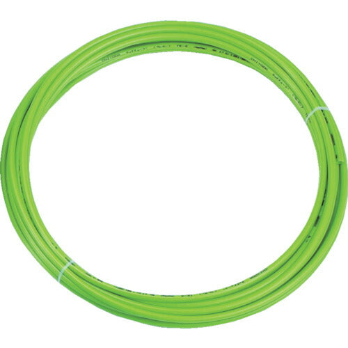 トラスコ中山（TRUSCO）　ポリウレタンチューブ 4×2.5mm 10m巻 ライトグリーン 　【品番：TEN-4X2.5-10-LG】