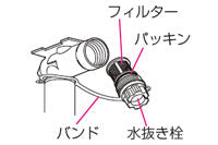 【メール便対応】ノーリツ　水フィルタふた（DTJ）　【品番：DTJD006】