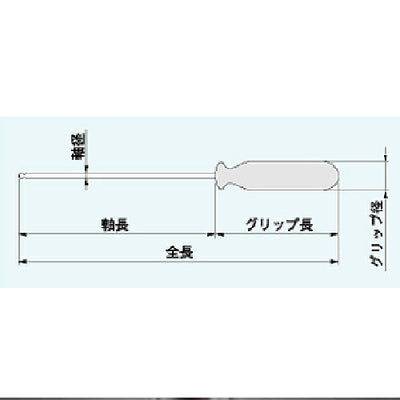 【メール便対応】エンジニア　ボールドライバー4.0mm　【品番：DB-40】