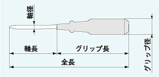 エンジニア　プログリップドライバー -5.5×0.7　【品番：DG-01】