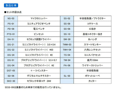 エンジニア　アタッシュ工具セット　【品番：KS-12】