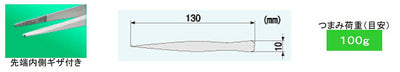 エンジニア　ピンセット 多用途タイプ 130mm　【品番：PT-09】
