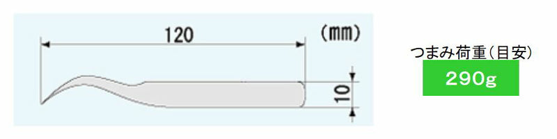 エンジニア　チタンピンセット（J型） 120mm　【品番：PTN-03】