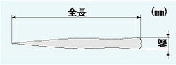 【メール便対応】エンジニア　ピンセット 152mm　【品番：PTS-04】