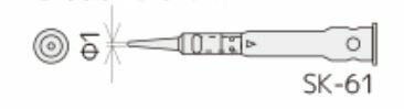 【メール便対応】エンジニア　SK-60シリーズ用半田コテチップ　【品番：SK-61】