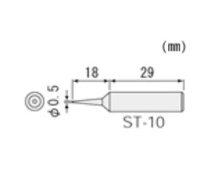 【メール便対応】エンジニア　SK-30シリーズ用半田コテチップ　【品番：ST-10】