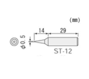 【メール便対応】エンジニア　SK-30シリーズ用半田コテチップ　【品番：ST-12】